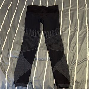 SPANX Dark Gray Textured Leggings